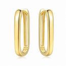 Brinco Élancé Oval - Elegância Atemporal Banhado a Ouro 18K