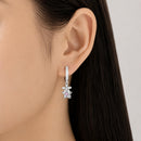 Brinco Bloom Crystal - Prata 925