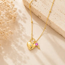 Colar Amour com Chave | Prata 925 Banhada a Ouro 18K