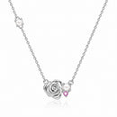 Colar Fleur com Pérola e Zircônia | Prata 925