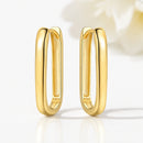 Brinco Élancé Oval - Elegância Atemporal Banhado a Ouro 18K