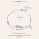 Pulseira Love Pet com Zircônias | Prata 925