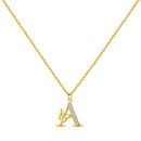 Colar Inicial com Borboleta – Prata 925 Banhada a Ouro 18k