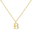 Colar Inicial com Borboleta – Prata 925 Banhada a Ouro 18k