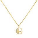 Colar Inicial com Borboleta – Prata 925 Banhada a Ouro 18k