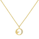 Colar Inicial com Borboleta – Prata 925 Banhada a Ouro 18k