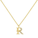 Colar Inicial com Borboleta – Prata 925 Banhada a Ouro 18k