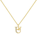 Colar Inicial com Borboleta – Prata 925 Banhada a Ouro 18k
