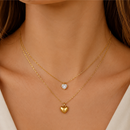Colar Lumière Heart - Ouro 18K Hipoalergênico