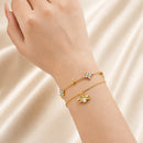 Pulseira Golden Bee - Luxo Delicado Banhada a Ouro 18K