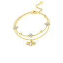 Pulseira Golden Bee - Prata 925 Banhada a Ouro 18K