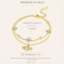 Pulseira Golden Bee - Luxo Delicado Banhada a Ouro 18K
