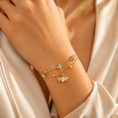 Pulseira Golden Bee - Prata 925 Banhada a Ouro 18K