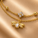Pulseira Golden Bee - Prata 925 Banhada a Ouro 18K