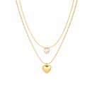 Colar Lumière Heart - Ouro 18K Hipoalergênico