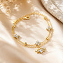 Pulseira Golden Bee - Luxo Delicado Banhada a Ouro 18K