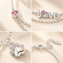 Pulseira Love Pet com Zircônias | Prata 925