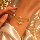 Pulseira Golden Bee - Prata 925 Banhada a Ouro 18K