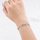 Pulseira Love Pet com Zircônias | Prata 925